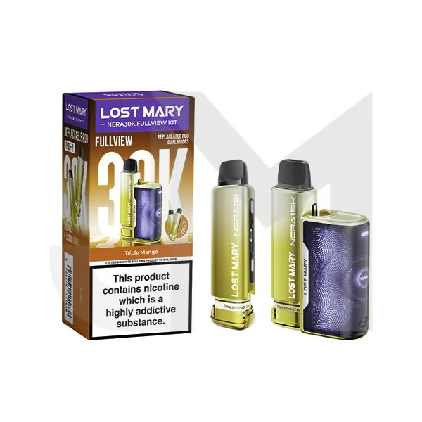 20mg LOST MARY Nera 30K Prefilled Pod Vape Kit - 30000 Puffs - Image 7