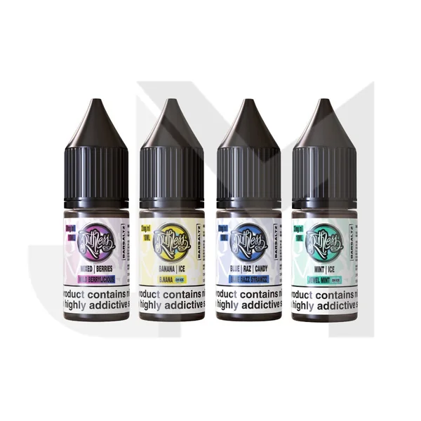 20mg Ruthless Bar Saltz 10ml Nic Salt (50VG/50PG)
