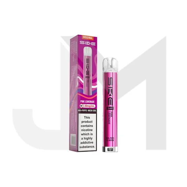 20mg SKE Bar 600 Rechargeable Prefilled Pod Vape Kit - Image 14