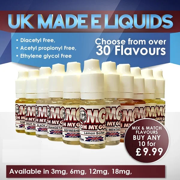 30 Pack x 10ml Oh My God E liquids