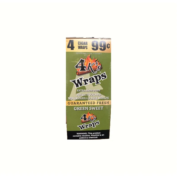 4 KING WRAPS 4/30CT GREENSWEET