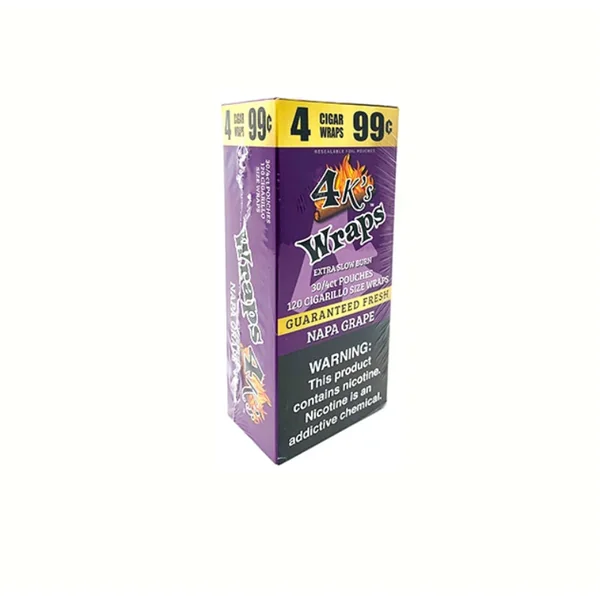 4 KING WRAPS 4/30CT NAPA GRAPE