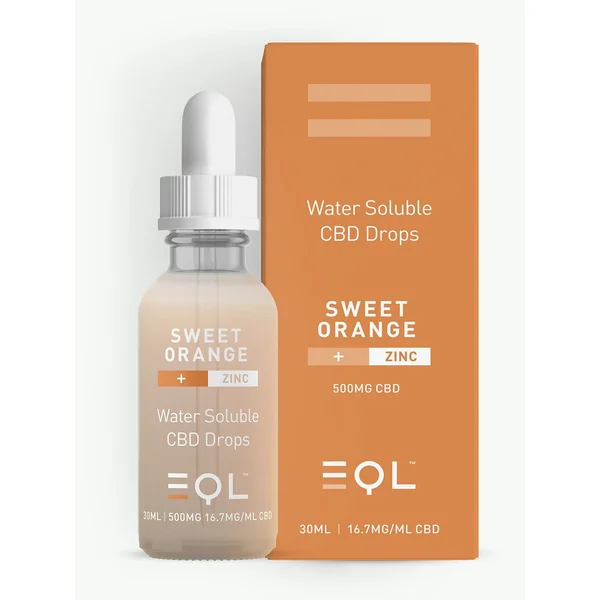 500mg CBD Water Soluble|Zinc, Sweet Orange - Image 2