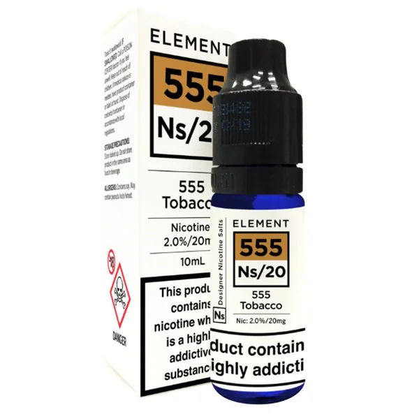 555 Tobacco Nic Salt 20mg E Liquid By Element