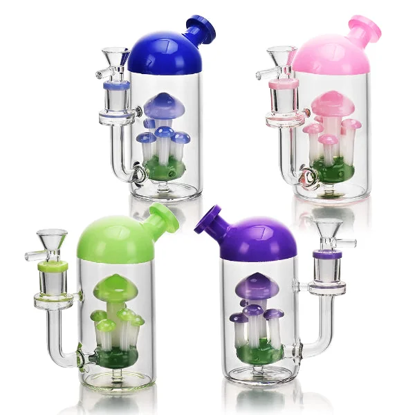 5.5" Mini Mushroom Glass Water Pipe w/ 14mm Bowl