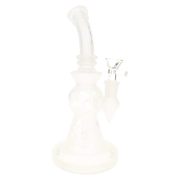 6B Glass Frosted Stemless Water Pipe – 9½″ – Assorted Designs