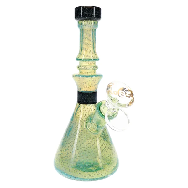 6B Glass Silver Fumed Bubble Dichro Beaker Bong – 7″ – Assorted Colors