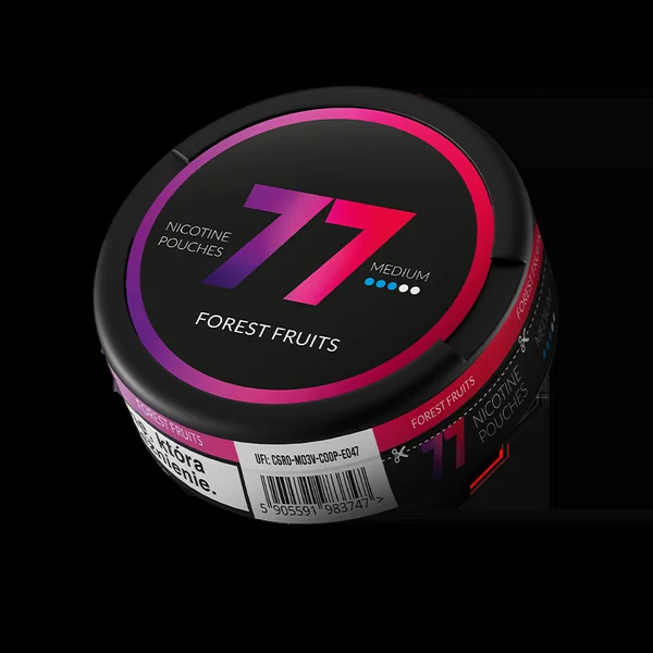 77 Forest Fruits Nicotine Pouches – 5.2mg (5 Pack)