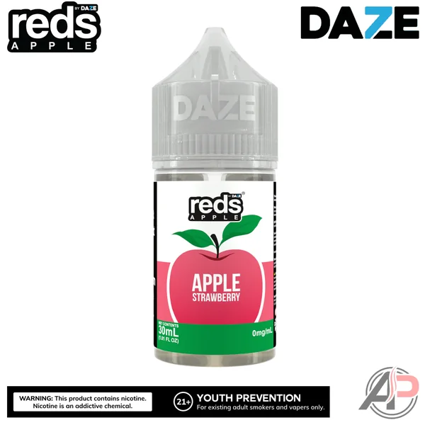 7 Daze Reds Apple Strawberry E-Liquid 100mL - Image 2