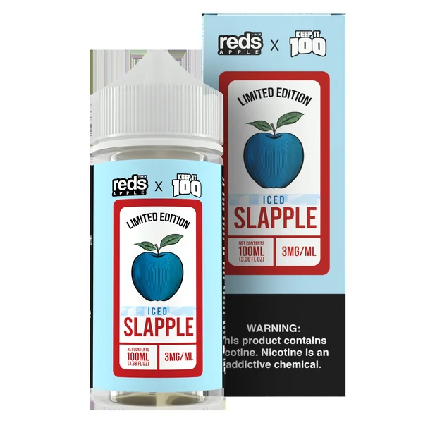 7 Daze Reds X Keep It 100 Slapple Iced E-Liquid 100mL - Image 2
