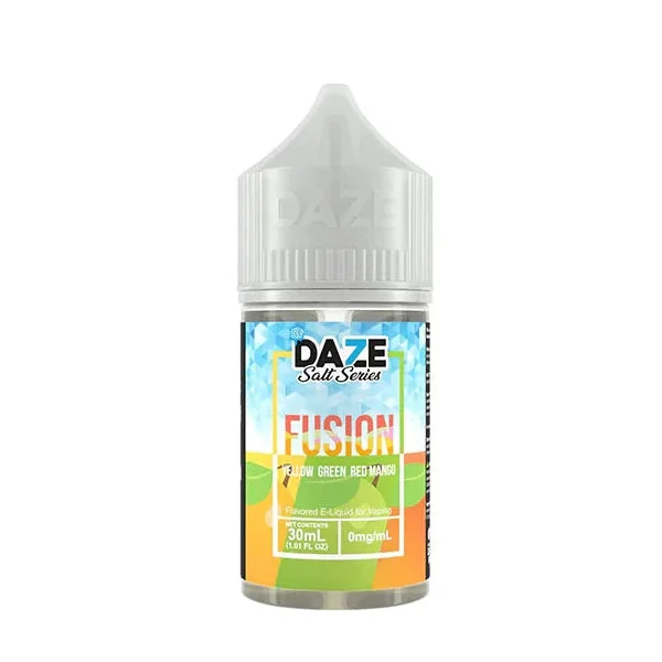 7 Daze Salt Fusion Series Yellow Green Red Mango Iced