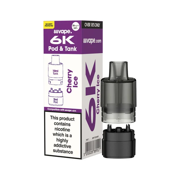88Vape 6K Cherry Ice Refill Pack
