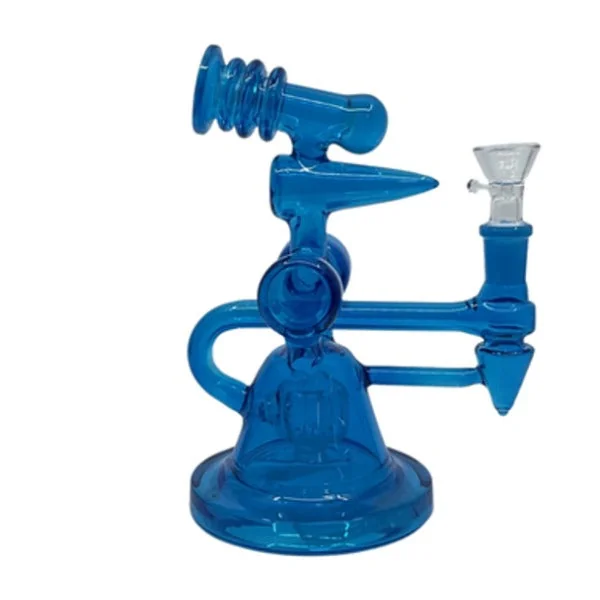 8" Neon Color Trumpet Glass Water Pipe