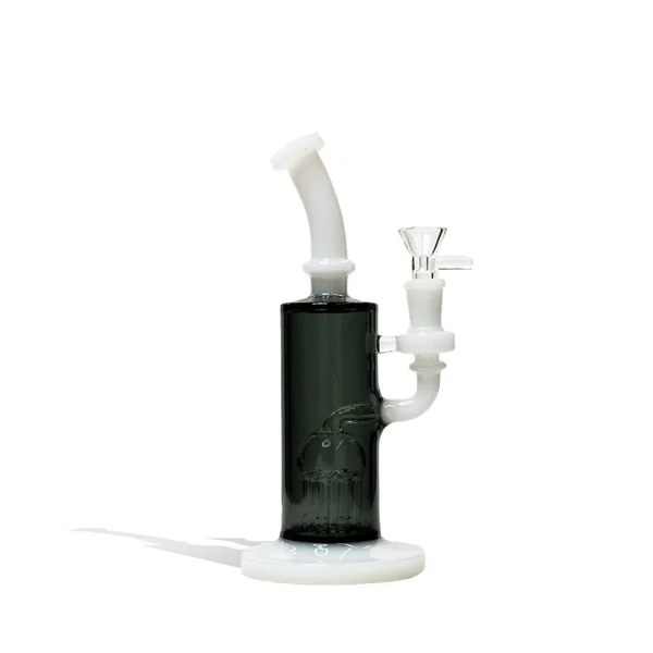9 inch Dual Colored Water Pipe with 8 Arm Tree Perc - Image 4