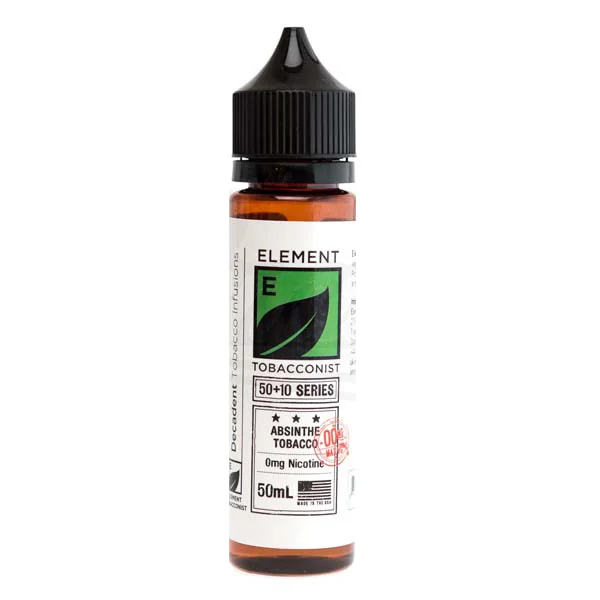 Absinthe Tobacco E Liquid 50ml Shortfill by Element Tobacconist Series