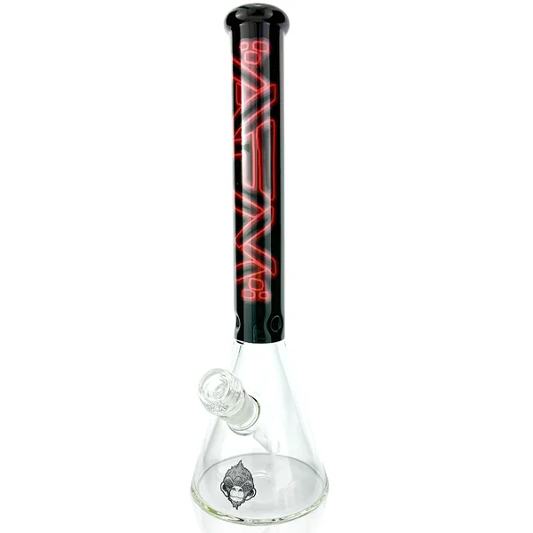 AFM Smoke 16" Neon Lights Glass Beaker Bong