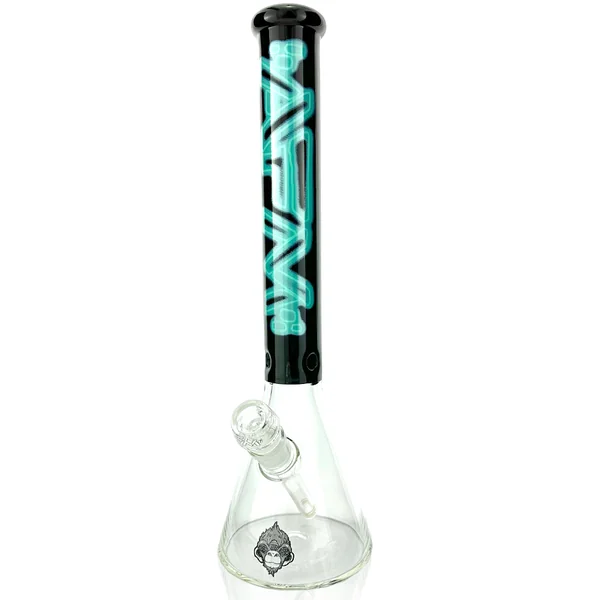 AFM Smoke 16" Neon Lights Glass Beaker Bong - Image 5