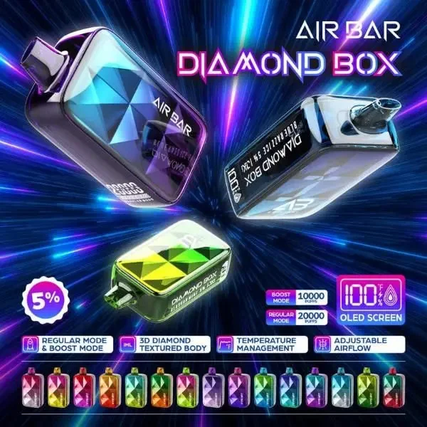 Air Bar Diamond Box 20000 Puffs Rechargeable Vape 25mL