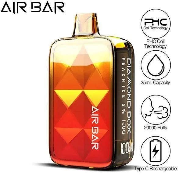 Air Bar Diamond Box 20000 Puffs Rechargeable Vape 25mL - Image 12