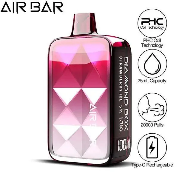 Air Bar Diamond Box 20000 Puffs Rechargeable Vape 25mL - Image 13