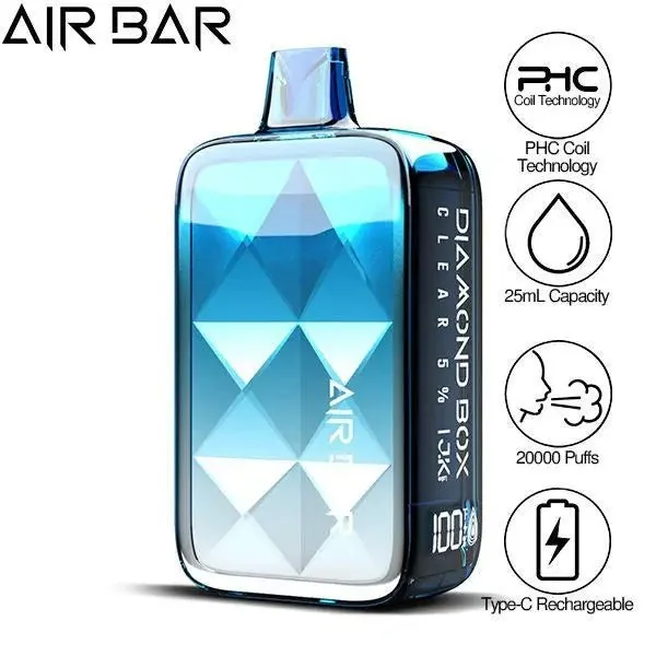 Air Bar Diamond Box 20000 Puffs Rechargeable Vape 25mL - Image 7