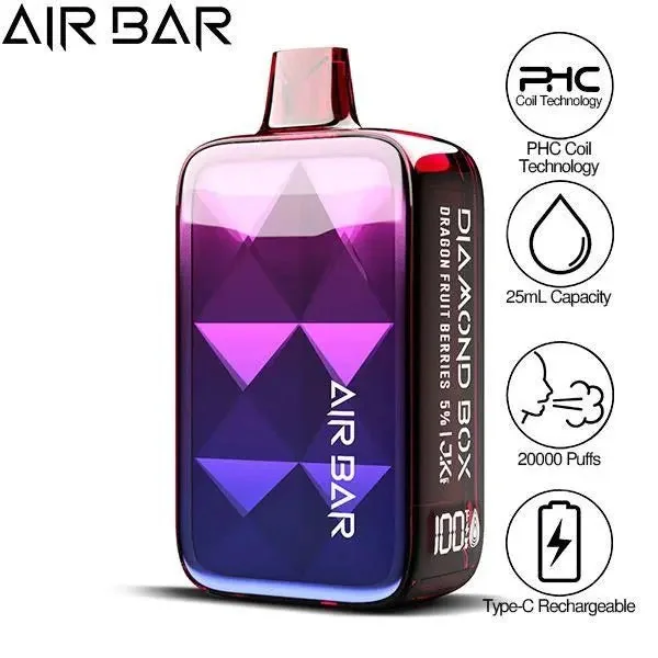 Air Bar Diamond Box 20000 Puffs Rechargeable Vape 25mL - Image 8