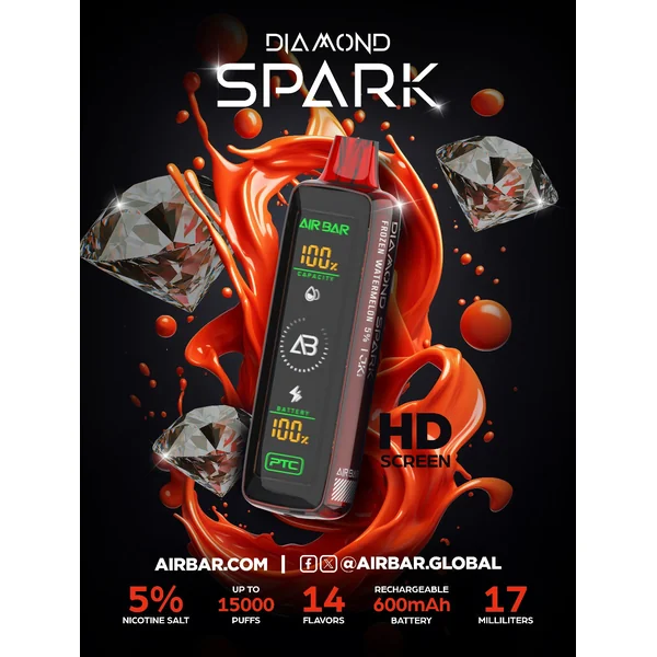 Air Bar Diamond Spark 15000 Puffs Disposable Vape Device - Image 2