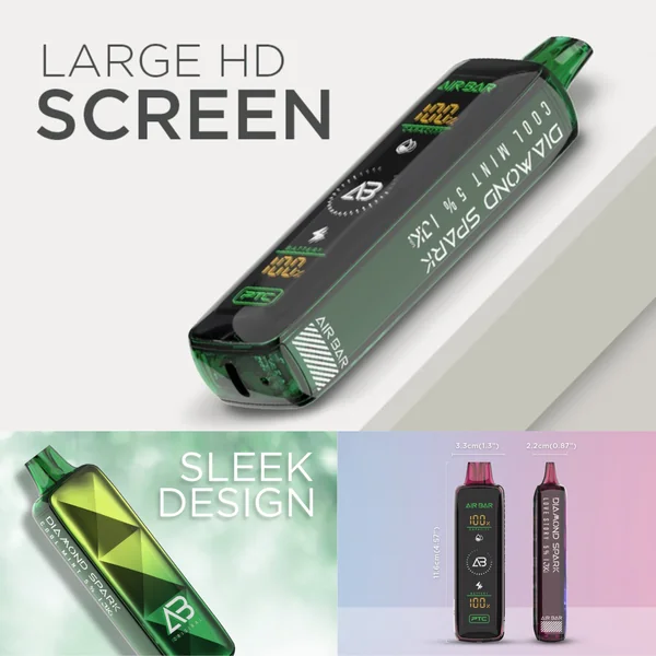 Air Bar Diamond Spark 15000 Puffs Disposable Vape Device - Image 4