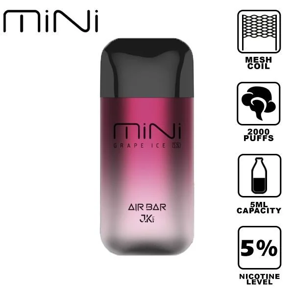 Air Bar Mini 2000 Puffs Disposable Vape 10 Pack 5mL - Image 2