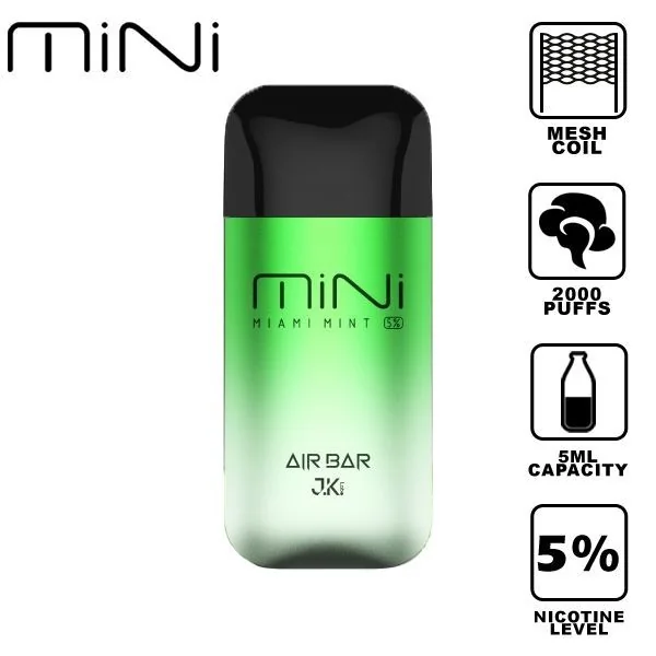 Air Bar Mini 2000 Puffs Disposable Vape 10 Pack 5mL - Image 3