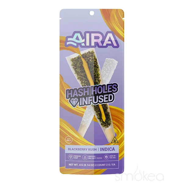 Aira THCP Diamond Infused Hash Hole Pre Roll - Black Berry Kush
