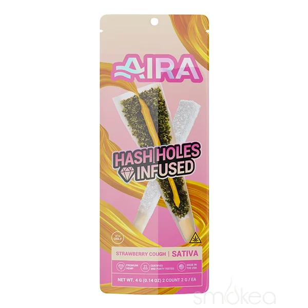 Aira THCP Diamond Infused Hash Hole Pre Roll - Strawberry Cough