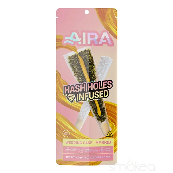 Aira THCP Diamond Infused Hash Hole Pre Roll - Wedding Cake