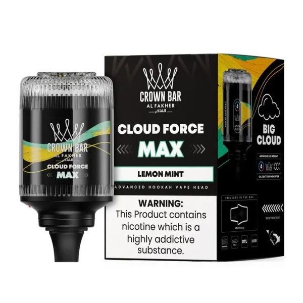 Al Fakher Crown Bar Cloud Force Max 50K Disposable E-Hookah Head 0.5% - Image 11