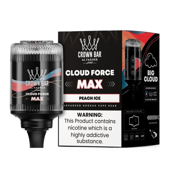 Al Fakher Crown Bar Cloud Force Max 50K Disposable E-Hookah Head 0.5% - Image 12