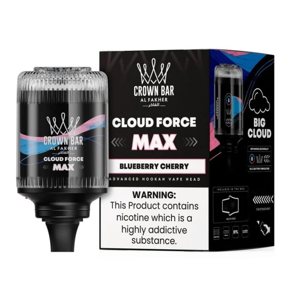 Al Fakher Crown Bar Cloud Force Max 50K Disposable E-Hookah Head 0.5% - Image 14