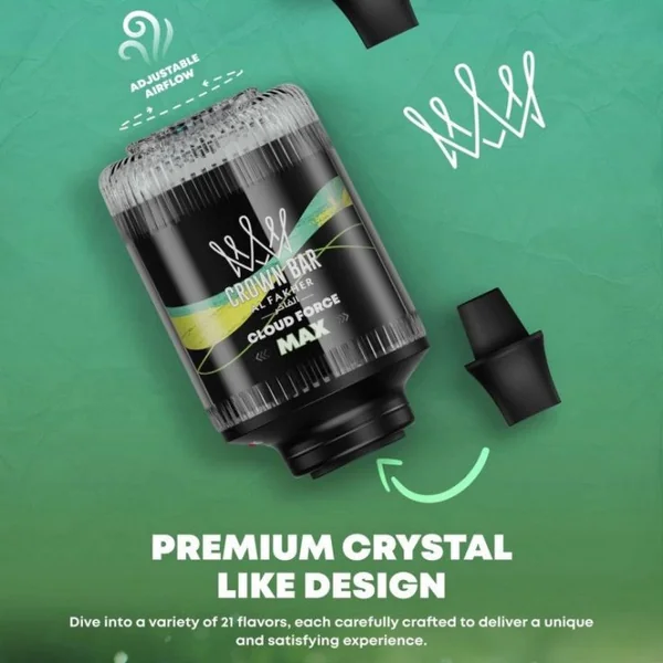 Al Fakher Crown Bar Cloud Force Max 50K Disposable E-Hookah Head 0.5% - Image 16