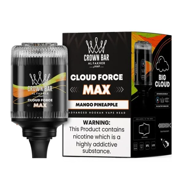 Al Fakher Crown Bar Cloud Force Max 50K Disposable E-Hookah Head 0.5% - Image 19