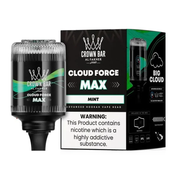 Al Fakher Crown Bar Cloud Force Max 50K Disposable E-Hookah Head 0.5% - Image 20