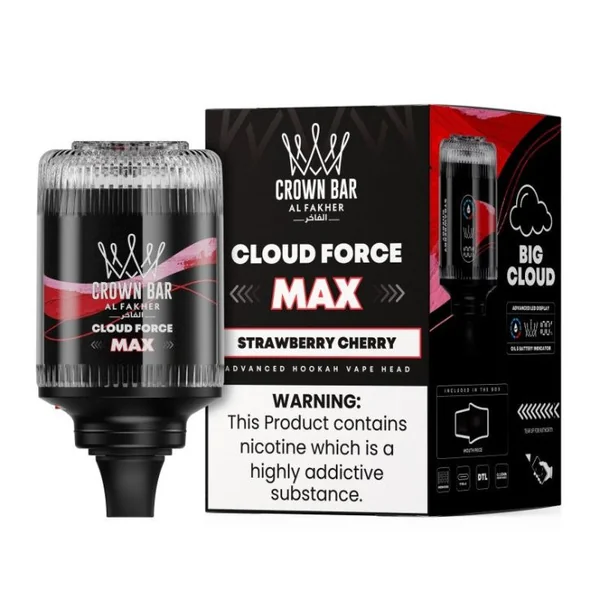 Al Fakher Crown Bar Cloud Force Max 50K Disposable E-Hookah Head 0.5% - Image 21