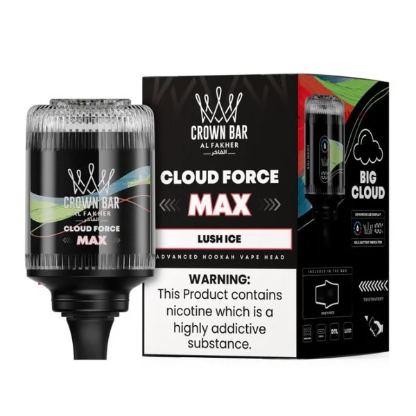 Al Fakher Crown Bar Cloud Force Max 50K Disposable E-Hookah Head 0.5% - Image 23