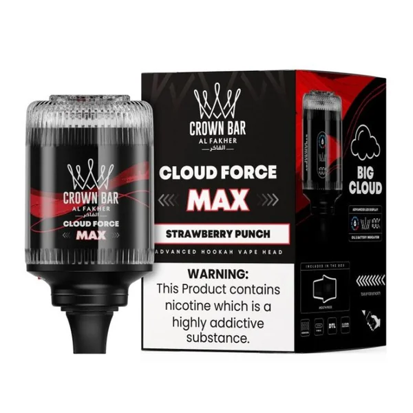 Al Fakher Crown Bar Cloud Force Max 50K Disposable E-Hookah Head 0.5% - Image 24