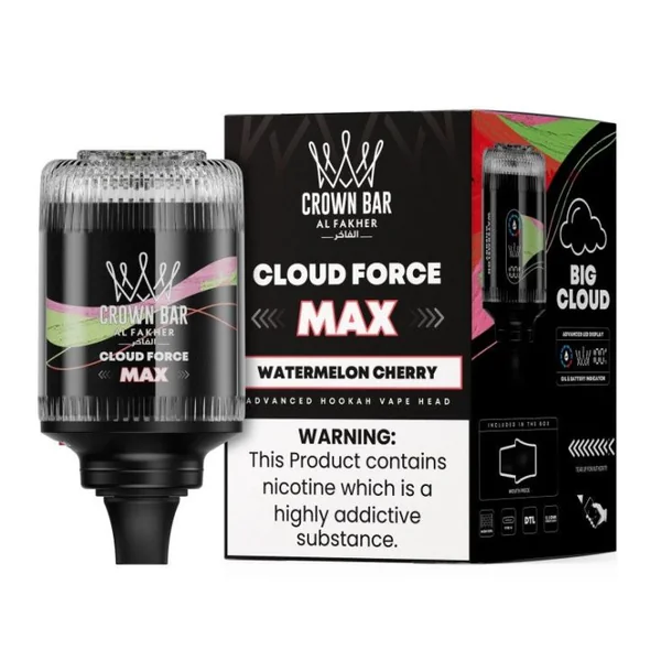 Al Fakher Crown Bar Cloud Force Max 50K Disposable E-Hookah Head 0.5% - Image 4