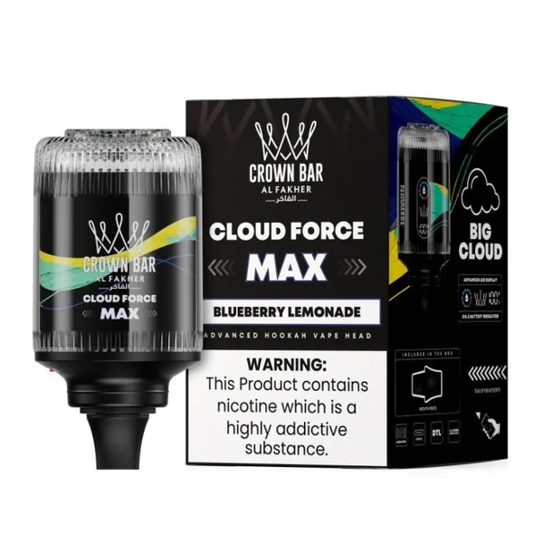Al Fakher Crown Bar Cloud Force Max 50K Disposable E-Hookah Head 0.5% - Image 7
