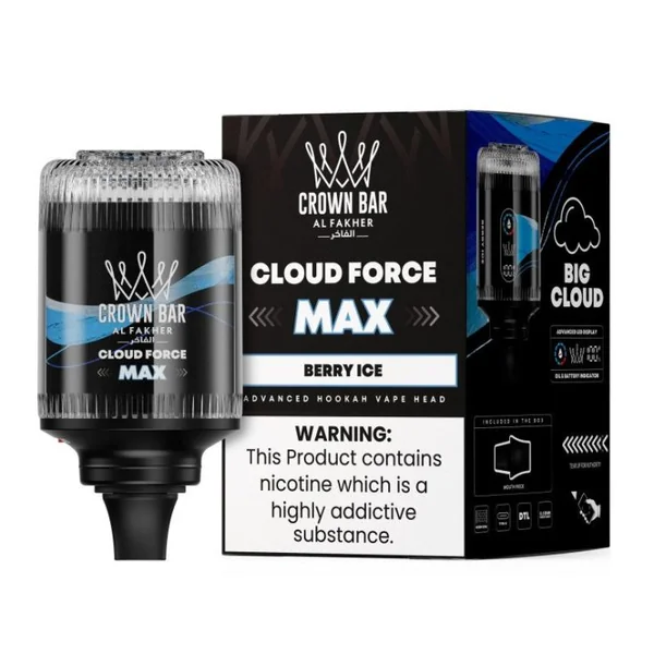 Al Fakher Crown Bar Cloud Force Max 50K Disposable E-Hookah Head 0.5% - Image 9
