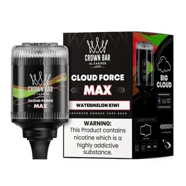 Al Fakher Crown Bar Cloud Force Max 50K Disposable E-Hookah Head 0.5% - Image 10