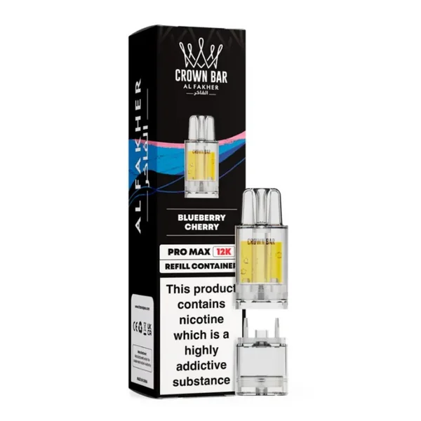 Al Fakher Crown Bar Pro Max 12K Prefilled Pod Blueberry Cherry