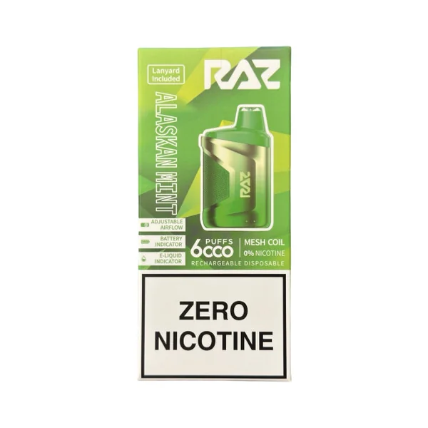 Alaskan Mint - RAZ CA6000 - Zero Nicotine