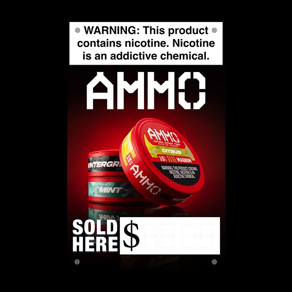 AMMO Pouches Vinyl Banner