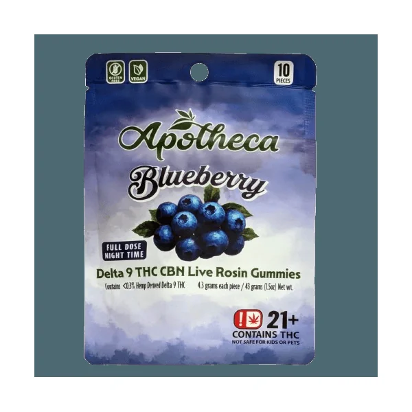Apotheca Delta 9 / CBD / CBN Live Rosin Nighttime Gummies - 10mg